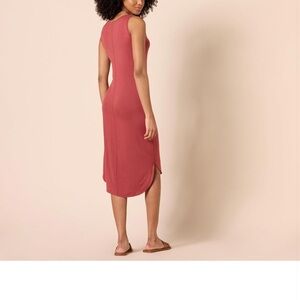 NEW Soft Sleeveless Midi Dress Rose XL